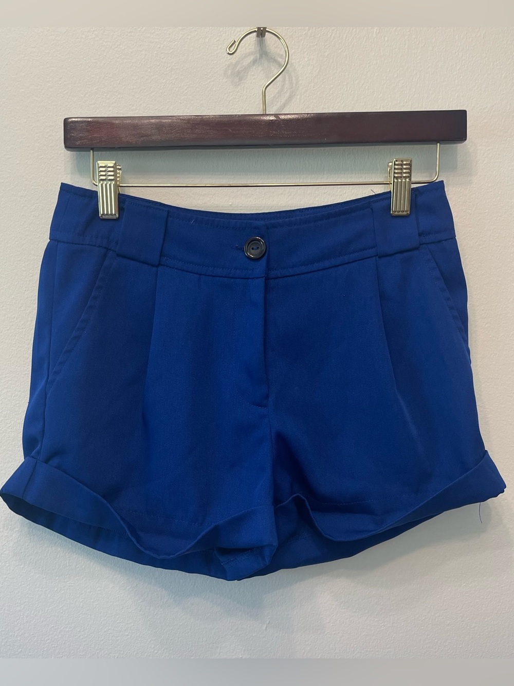 Forever 21 Indie Sleaze Cobalt Blue Dress Hot Shorts Low Waist XS